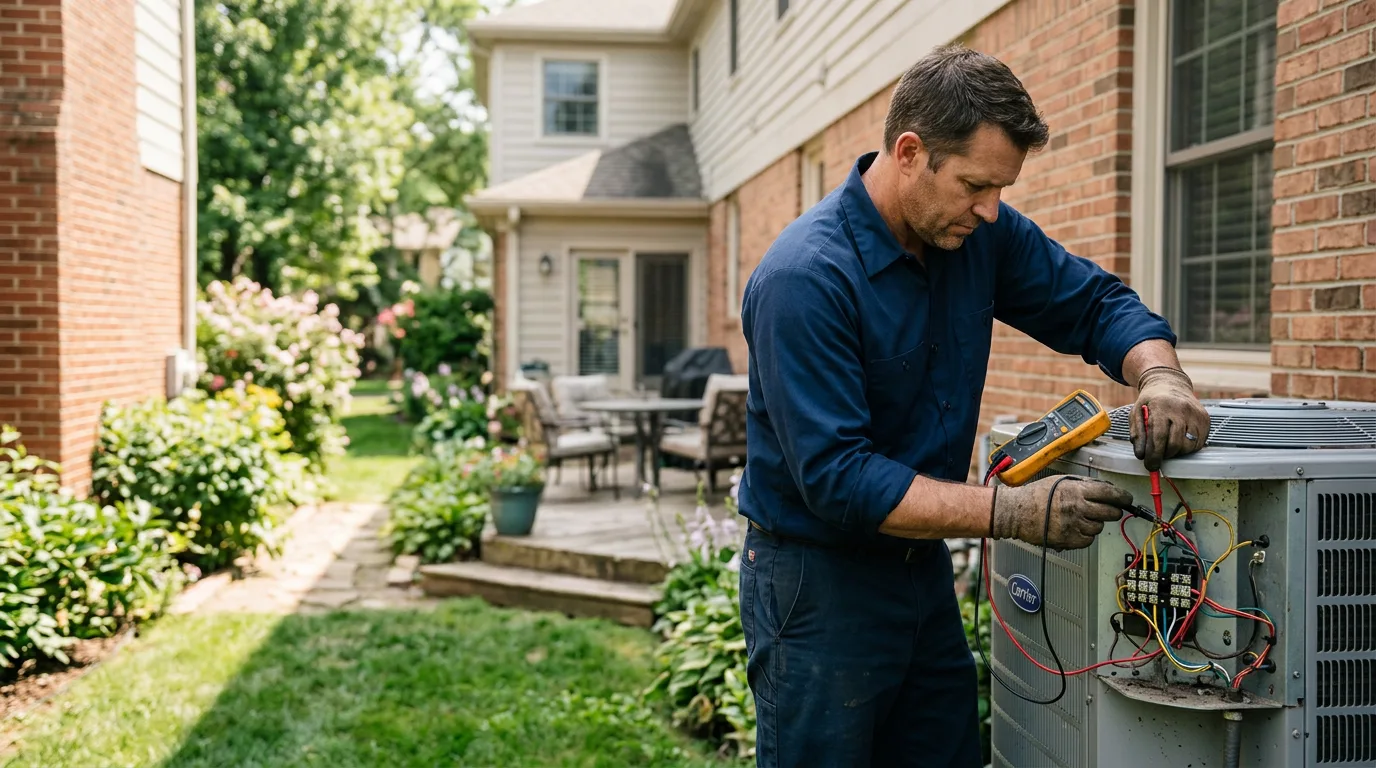 HVAC technician working near Alabaster, AL
